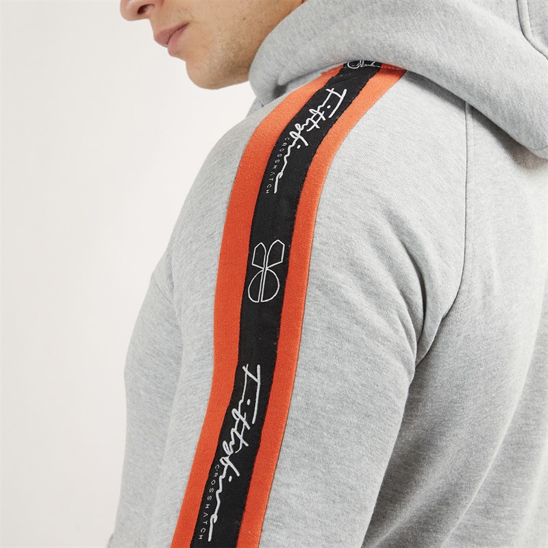 Crosshatch Mens Chillmake Tracksuit Grey Marl