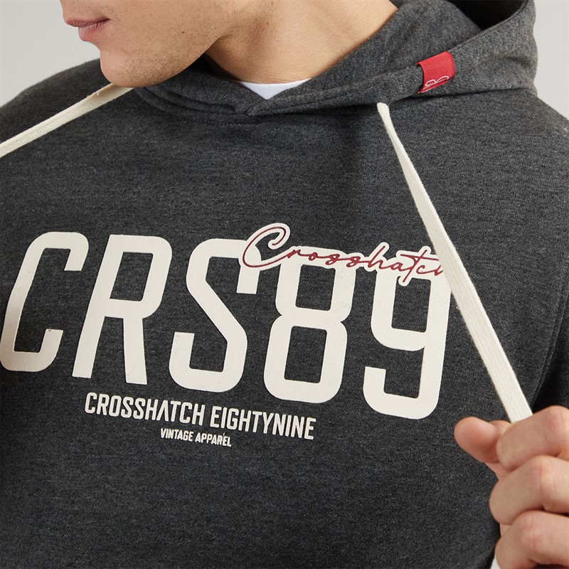 Crosshatch Mens Ellsworth Tracksuit Charcoal Marl