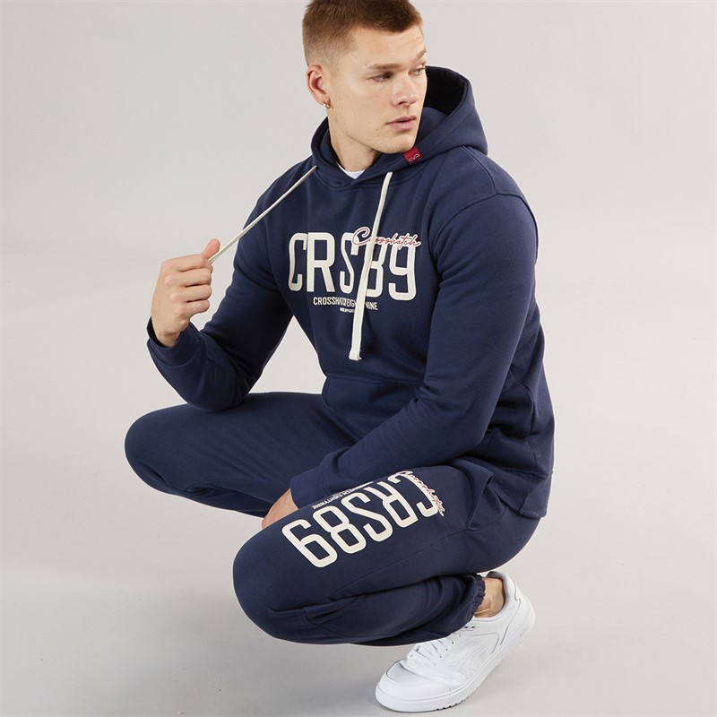 Crosshatch Mens Ellsworth Tracksuit Navy