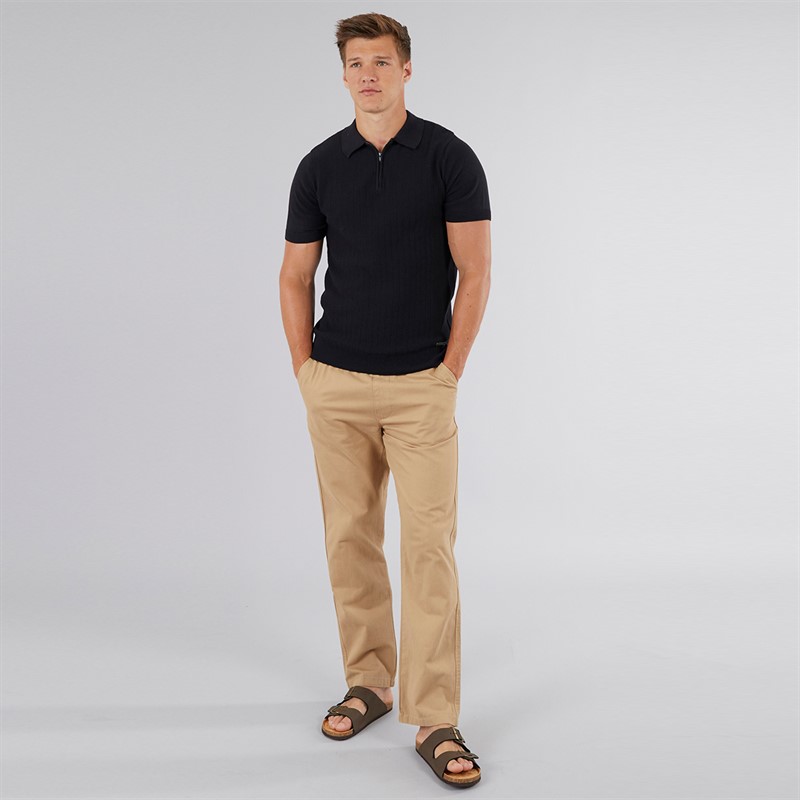 Crosshatch Mens Blansmoore Trousers Stone