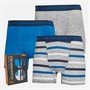 Crosshatch Herren Avocet 3er-Pack Boxershorts Blau