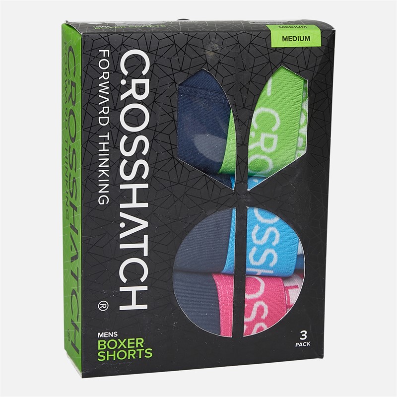 Crosshatch Herren Astral 3er-Pack Boxers Navy