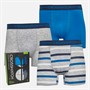 Crosshatch Mens Warbler Three Pack Boxer Shorts Blue