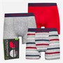 Crosshatch Mens Warbler Three Pack Boxer Shorts Red