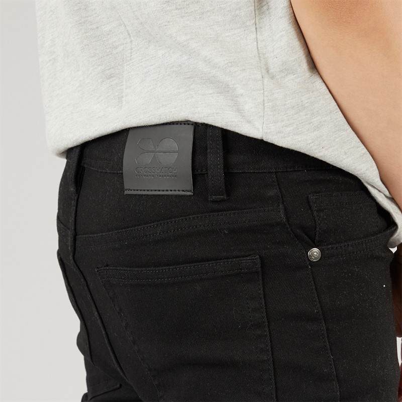 Crosshatch Jeansy slim dla chłopca kolor czarny