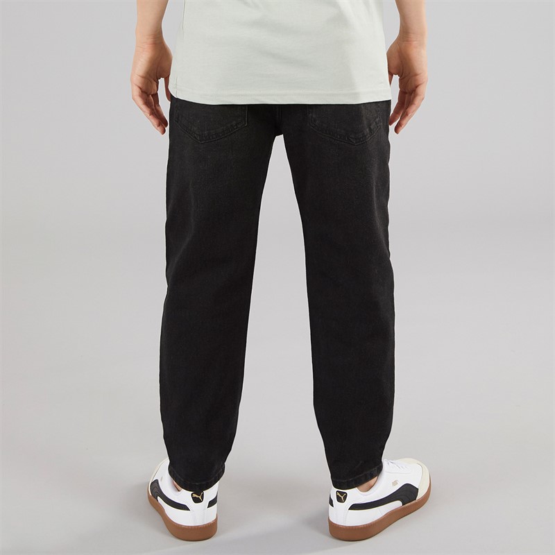 Crosshatch Jeansy proste dla chłopca kolor czarny przetarty