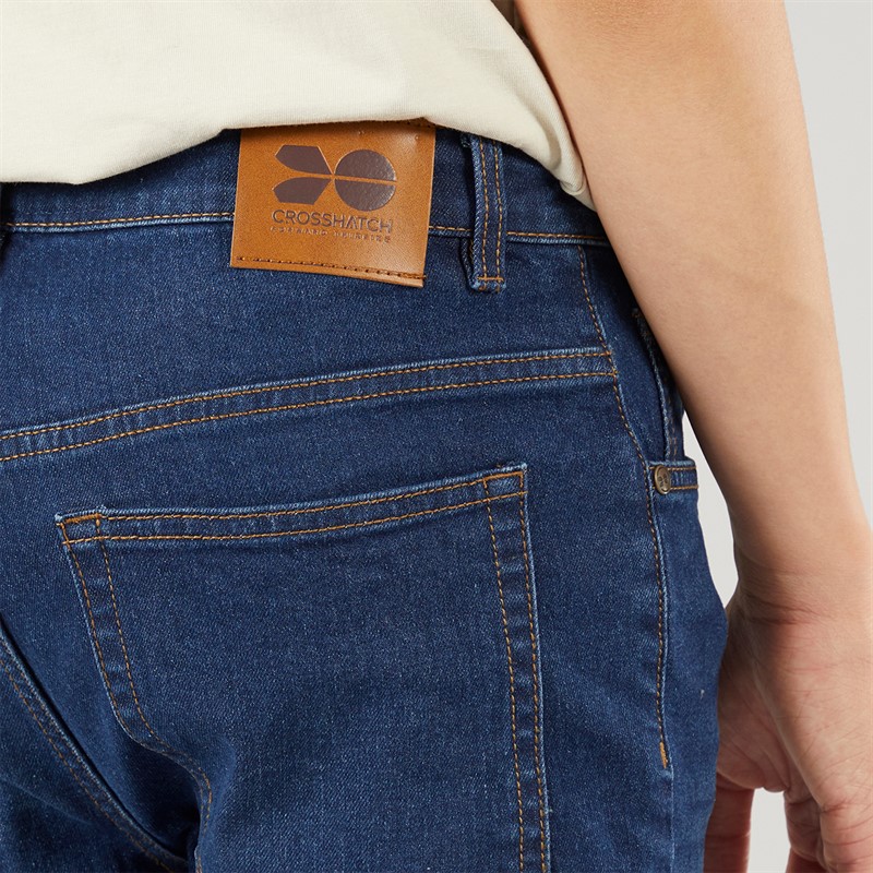 Crosshatch Junge gerade Jeans dunkel gewaschen