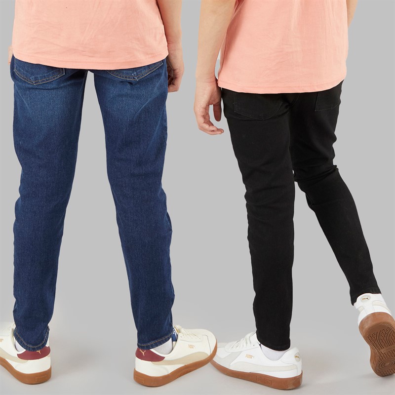 Crosshatch Jeansy dla chłopca kolor ciemnoniebieski/czarny