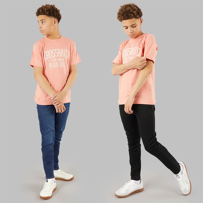 Crosshatch Jeansy dla chłopca kolor ciemnoniebieski/czarny