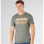 Crosshatch Herre Chevin T-Shirt Oliven