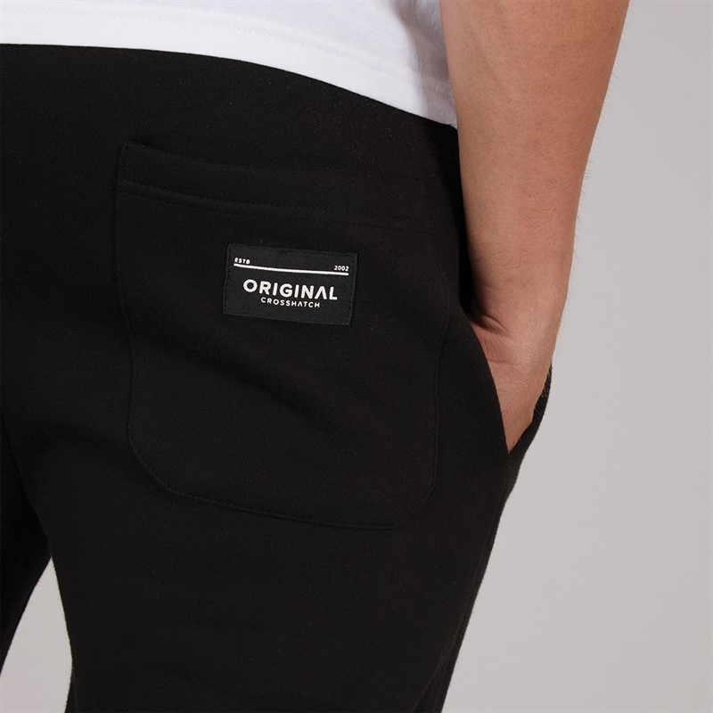 Crosshatch Herren Jamals Jogginghose Schwarz