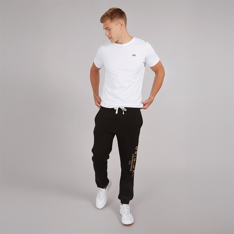 Crosshatch Herren Jamals Jogginghose Schwarz