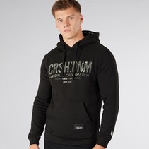 Crosshatch Mens Campbox Hoodie Black