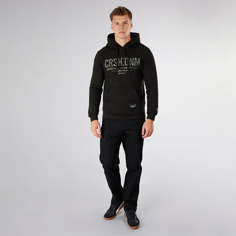 Crosshatch Campbox hoodie dla niego kolor czarny