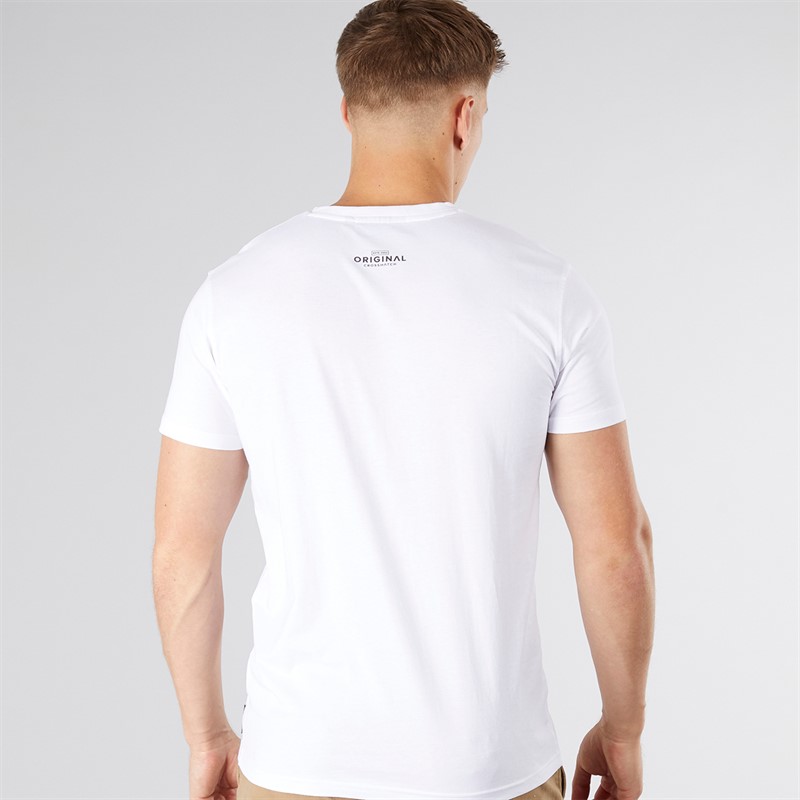 Crosshatch Herren Jamals T Shirt Off White