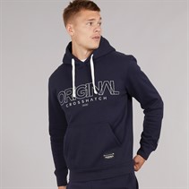 Crosshatch Mens Carrimoore Hoodie Navy