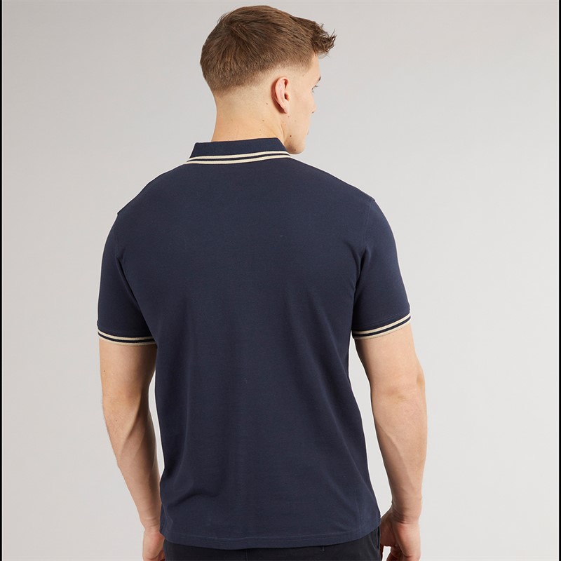 Crosshatch Herren Mackerby Polo Navy