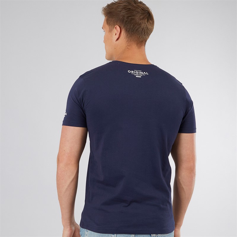 Crosshatch Mens Summevibe T-Shirt Navy