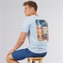 Crosshatch Mens Summevibe T-Shirt Sky Blue