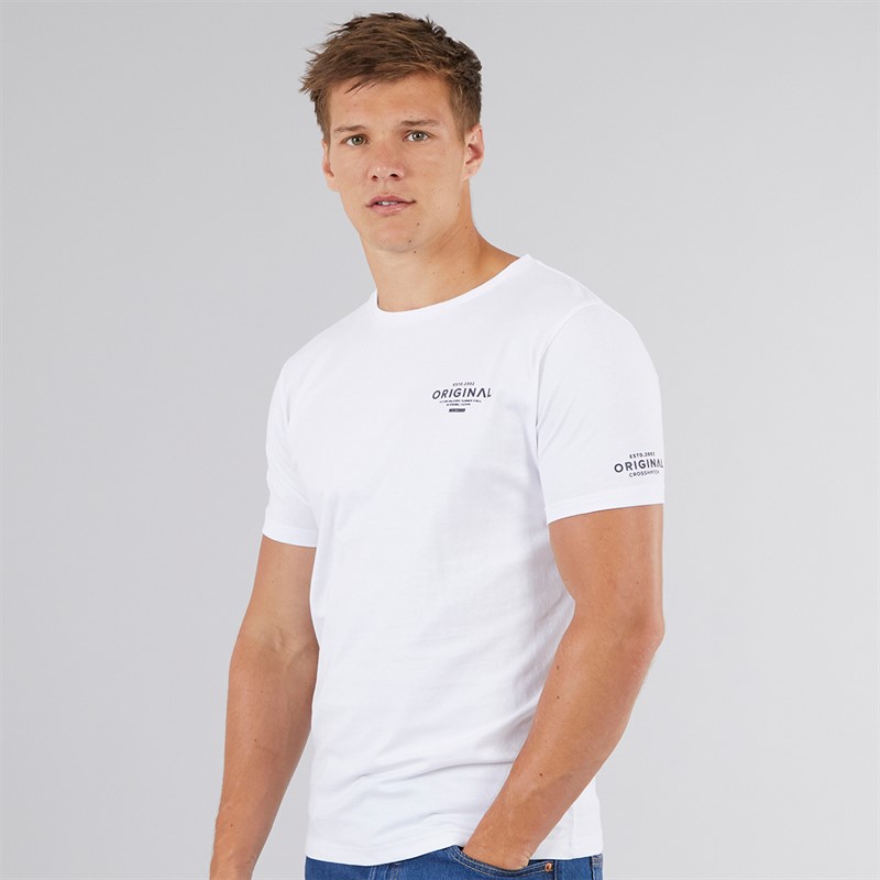 Crosshatch Mens Summevibe T-Shirt White