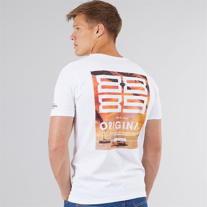 Crosshatch Mens Summevibe T-Shirt White
