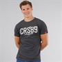 Crosshatch Mens Ellsworth T-Shirt Charcoal Marl