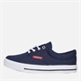 Crosshatch Junior Junge Skywalk Canvas Pumps Navy