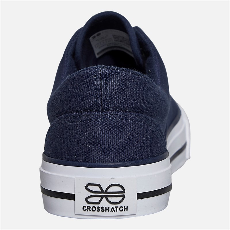 Crosshatch Junior Junge Skywalk Canvas Pumps Navy