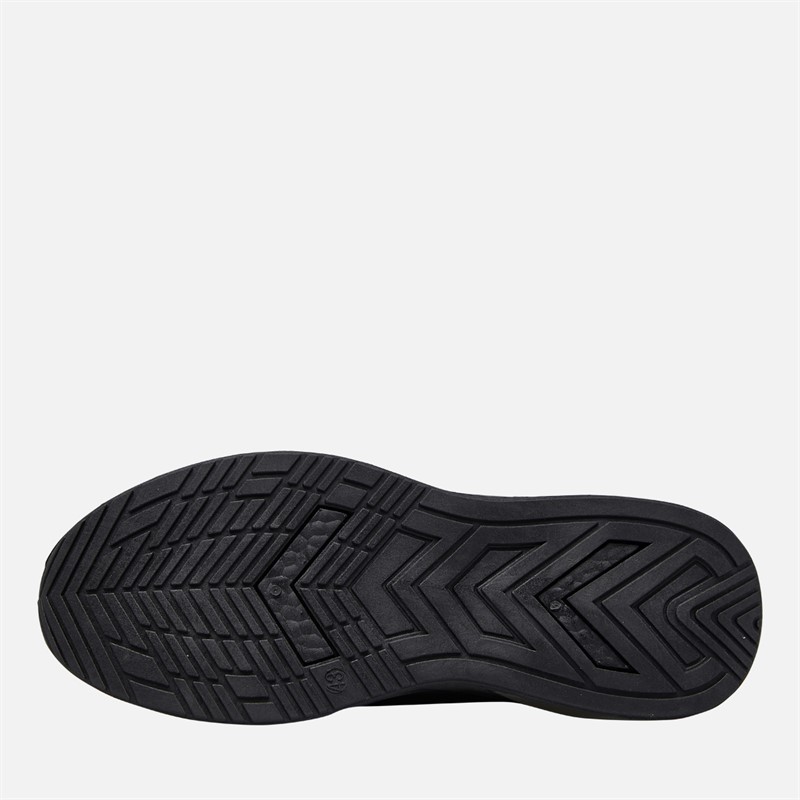 Crosshatch Mens Clarington Trainers Black Mono