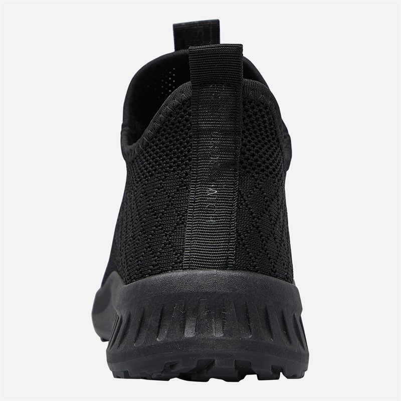 Crosshatch Womens Antioch Trainers Black Mono