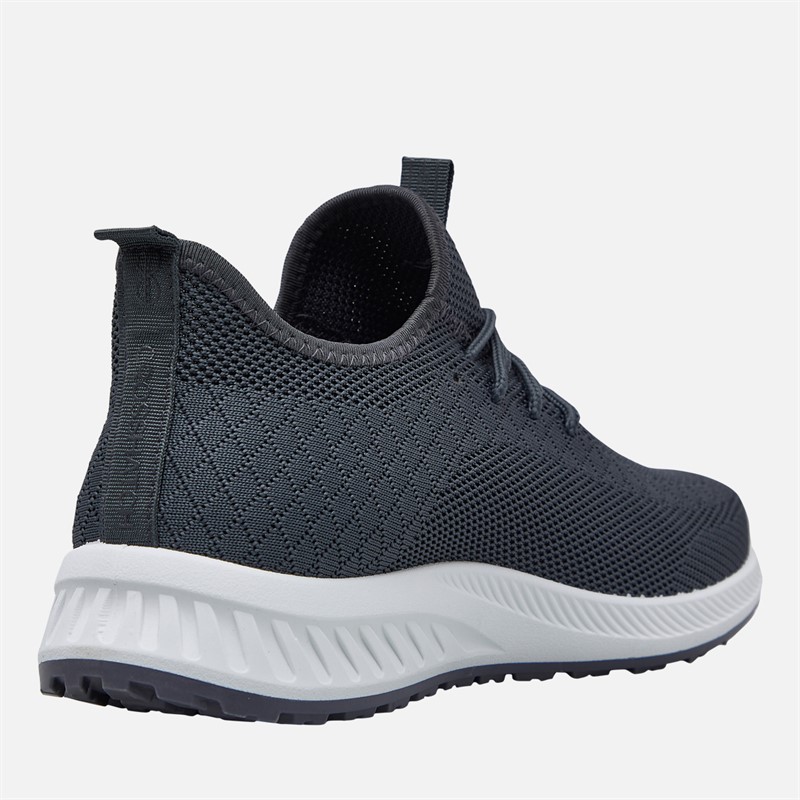 Crosshatch Mens Antioch Trainers Grey