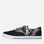 Crosshatch Herren Skywalk Canvas Pumps Black Camo/Schwarz