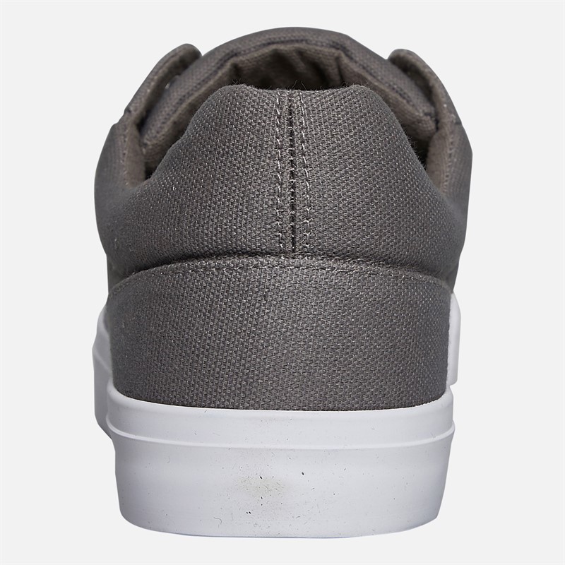 Crosshatch Mens Huseby Canvas Pumps Charcoal