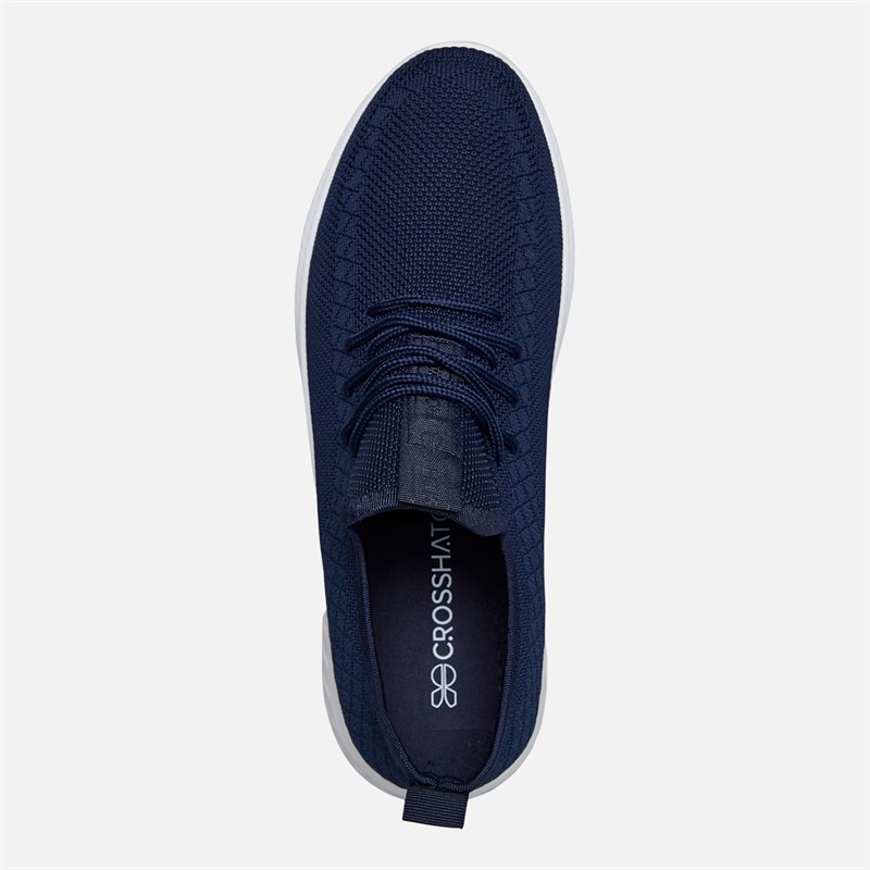 Crosshatch Mens Antioch Trainers Navy