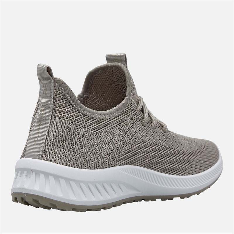 Crosshatch Womens Antioch Trainers Stone