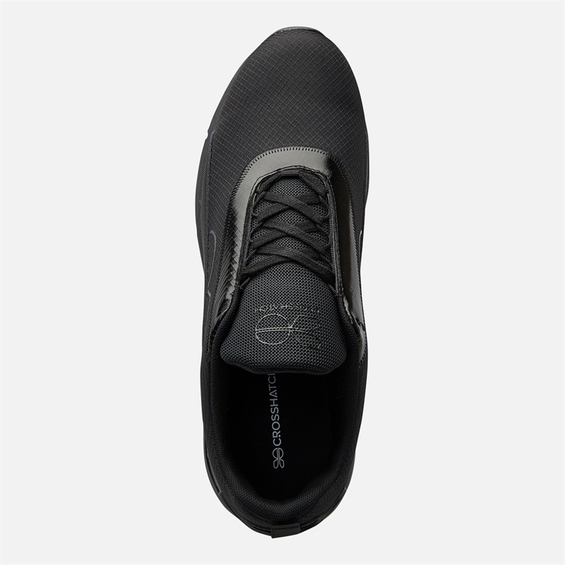 Crosshatch Mens Smitlay II Trainers Black Mono