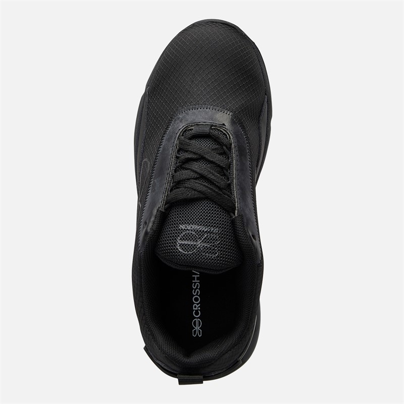 Crosshatch Junior Boys Smitlay II Trainers Black Mono