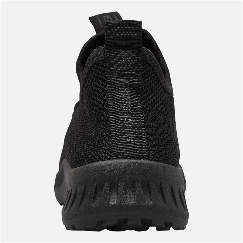 Crosshatch Junior Boys Antioch Trainers Black Mono
