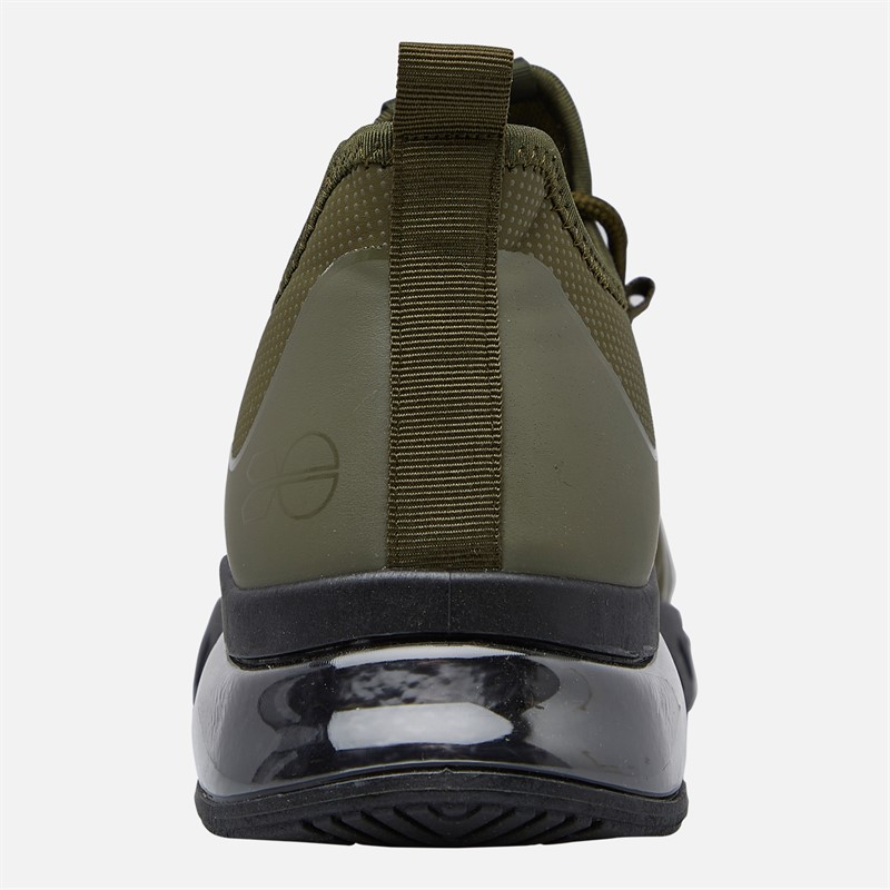 Crosshatch Mens Clarington Trainers Khaki/Black