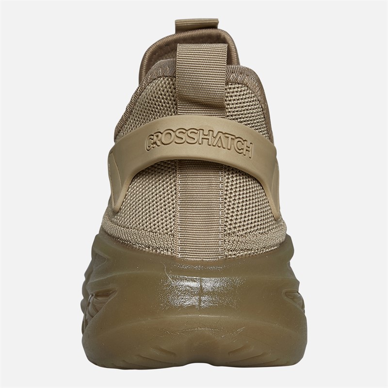 Crosshatch Mens Nantycaws Trainers Stone