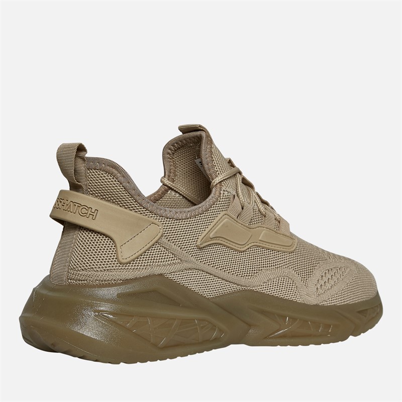 Crosshatch Mens Nantycaws Trainers Stone