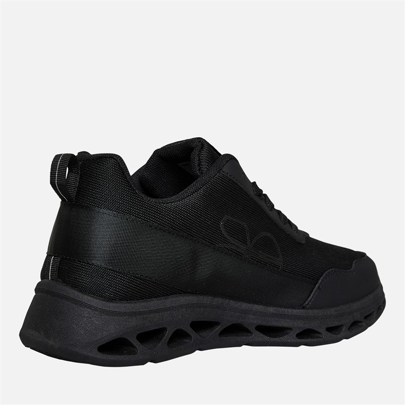 Crosshatch Junior Boys Jesmond Trainers Black Mono