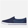 Crosshatch Herren Ramp Slip On Segeltuch Sneaker Navy/Dark Chambray