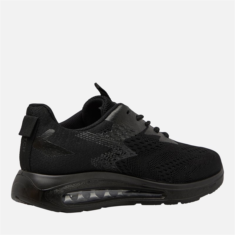Crosshatch Junior Boys Chiltern Trainers Black Mono