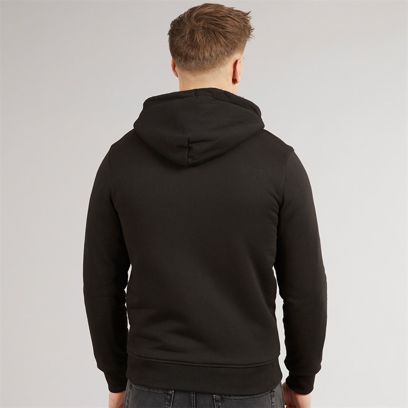 Crosshatch Mens Karter Sherpa Lined Hoodie Black