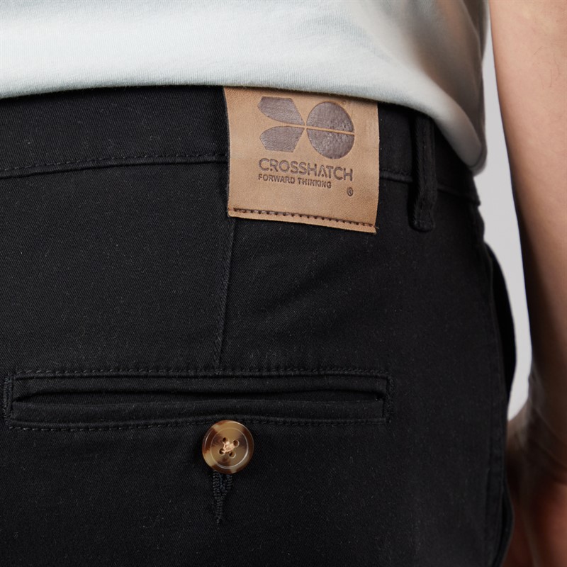 Crosshatch Shorts Chino Sinwood homme, Pacquet Double Khaki/Noir