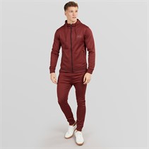 Crosshatch Mens Beswick Tracksuit Burgundy