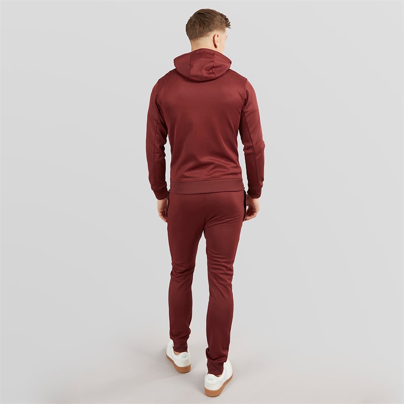 Crosshatch Mens Beswick Tracksuit Burgundy