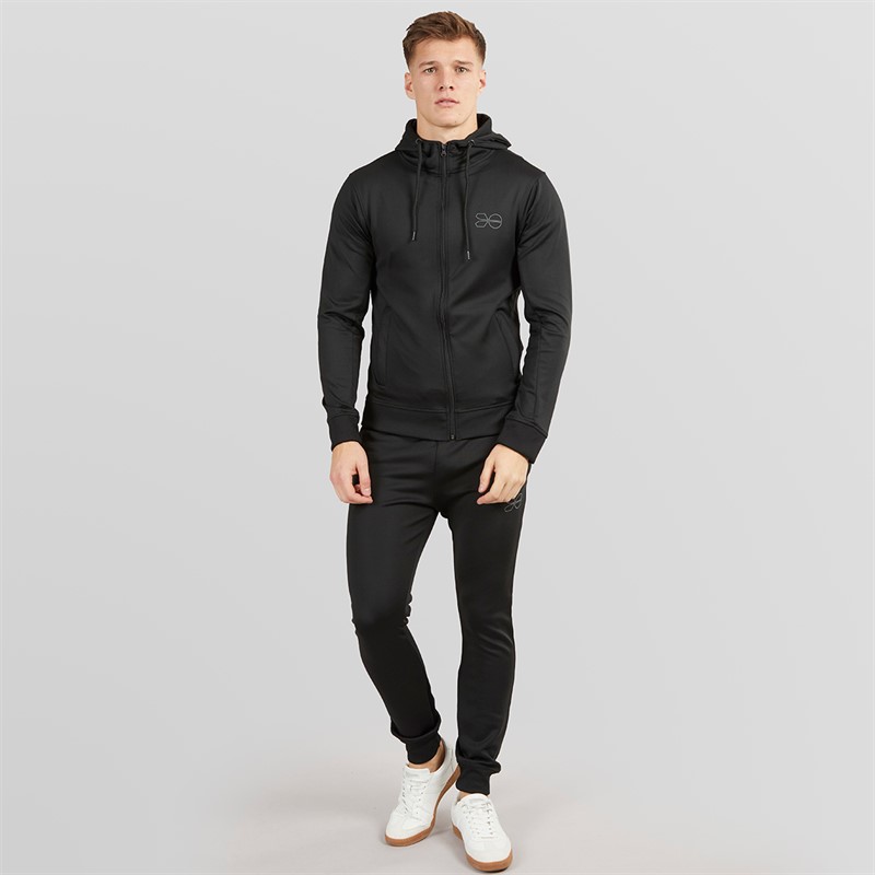 Crosshatch Mens Beswick Tracksuit Black