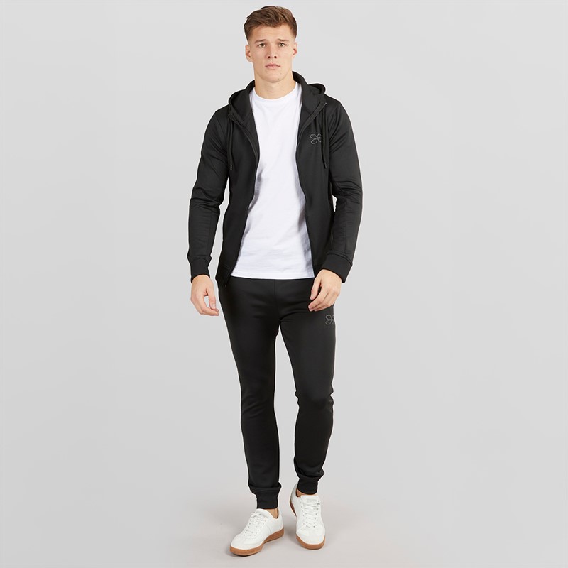 Crosshatch Mens Beswick Tracksuit Black